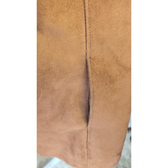 Penny Lane boho western Y2k faux fur suede long coat - Picture 7 of 12